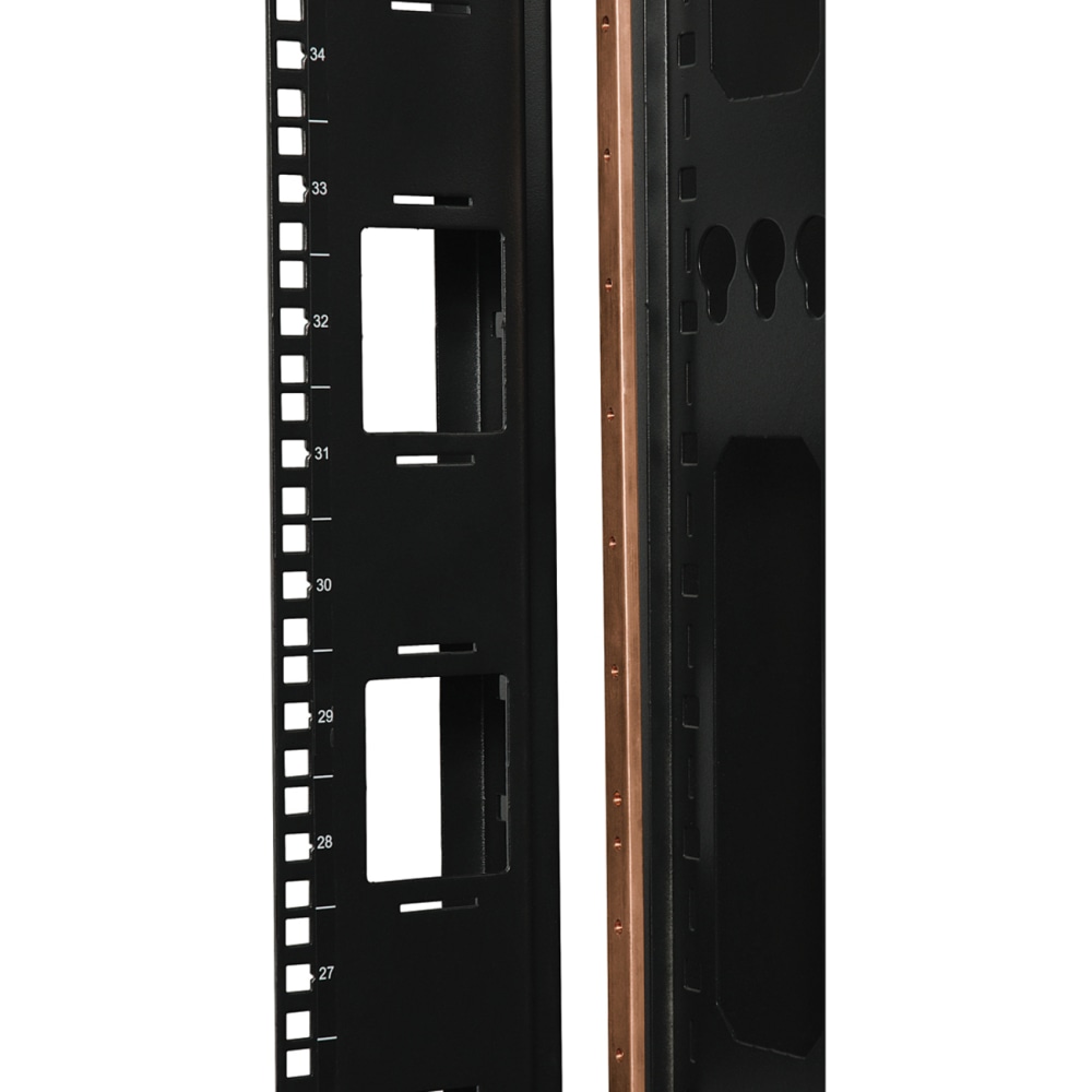 Eaton Tripp Lite Series 42U Rack Enclosure Server Cabinet Copper Bus Grounding Bar - Grounding bar (vertical) MPN:SRGROUND