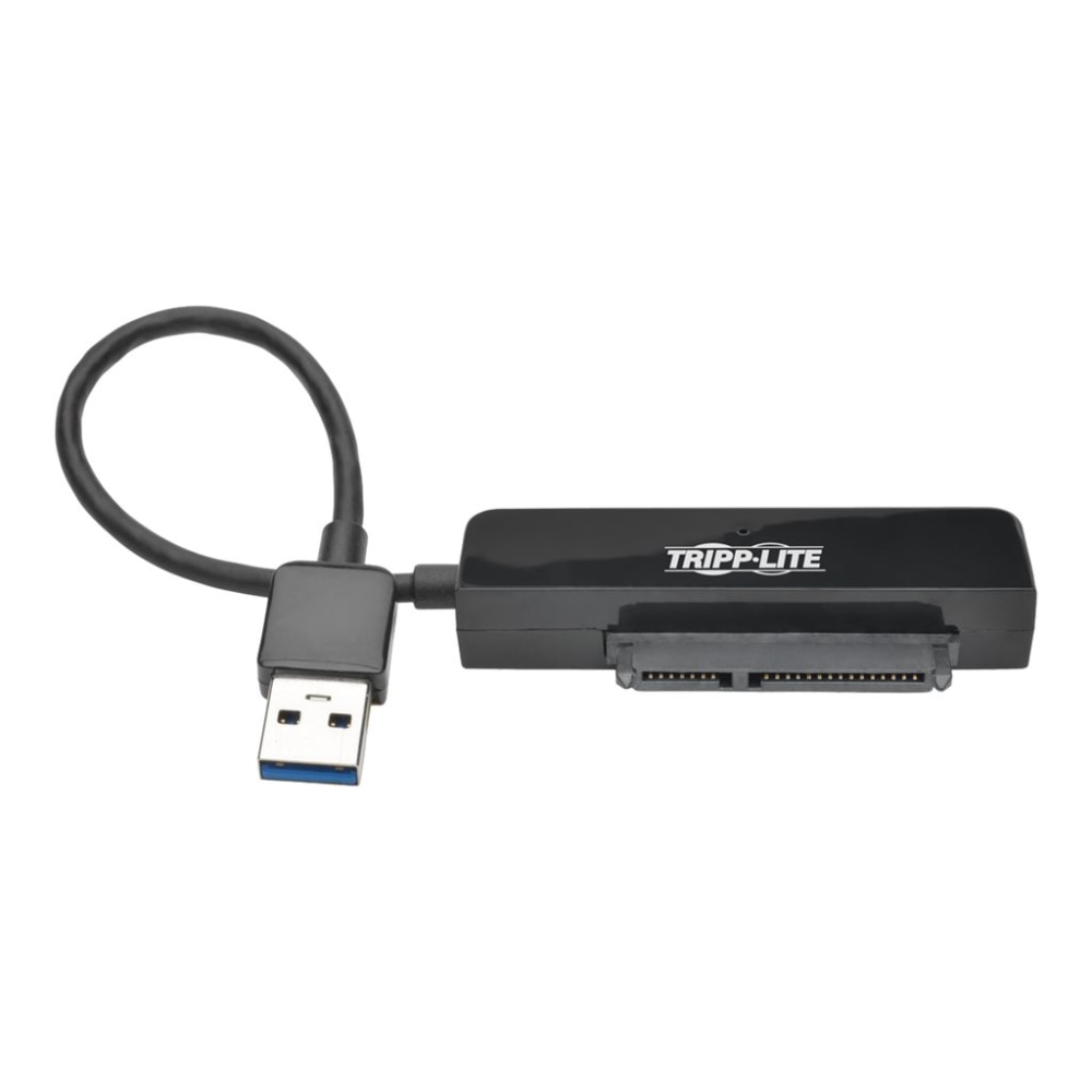 Tripp Lite 6in USB 3.0 SuperSpeed to SATA III Adapter w/ UASP/ 2.5in Black - Storage controller - 2.5in / 3.5in shared - SATA 6Gb/s - USB 3.0 - black (Min Order Qty 4) MPN:U338-06N-SATA-B