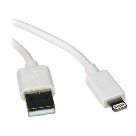 Charging Cable, Apple Lightning, White, 6ft MPN:M100-006-WH