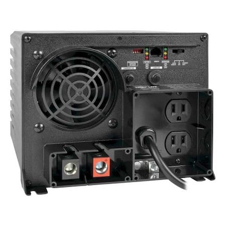 Power Inverter and Battery Charger, Modified Sine Wave, 2, 500 W Peak, 1, 250 W Continuous, 2 Outlets MPN:APS1250