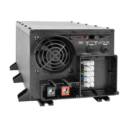 Power Inverter and Battery Charger, Modified Sine Wave, 4, 000 W Peak, 2, 000 W Continuous, 1 Outlets MPN:APS2012