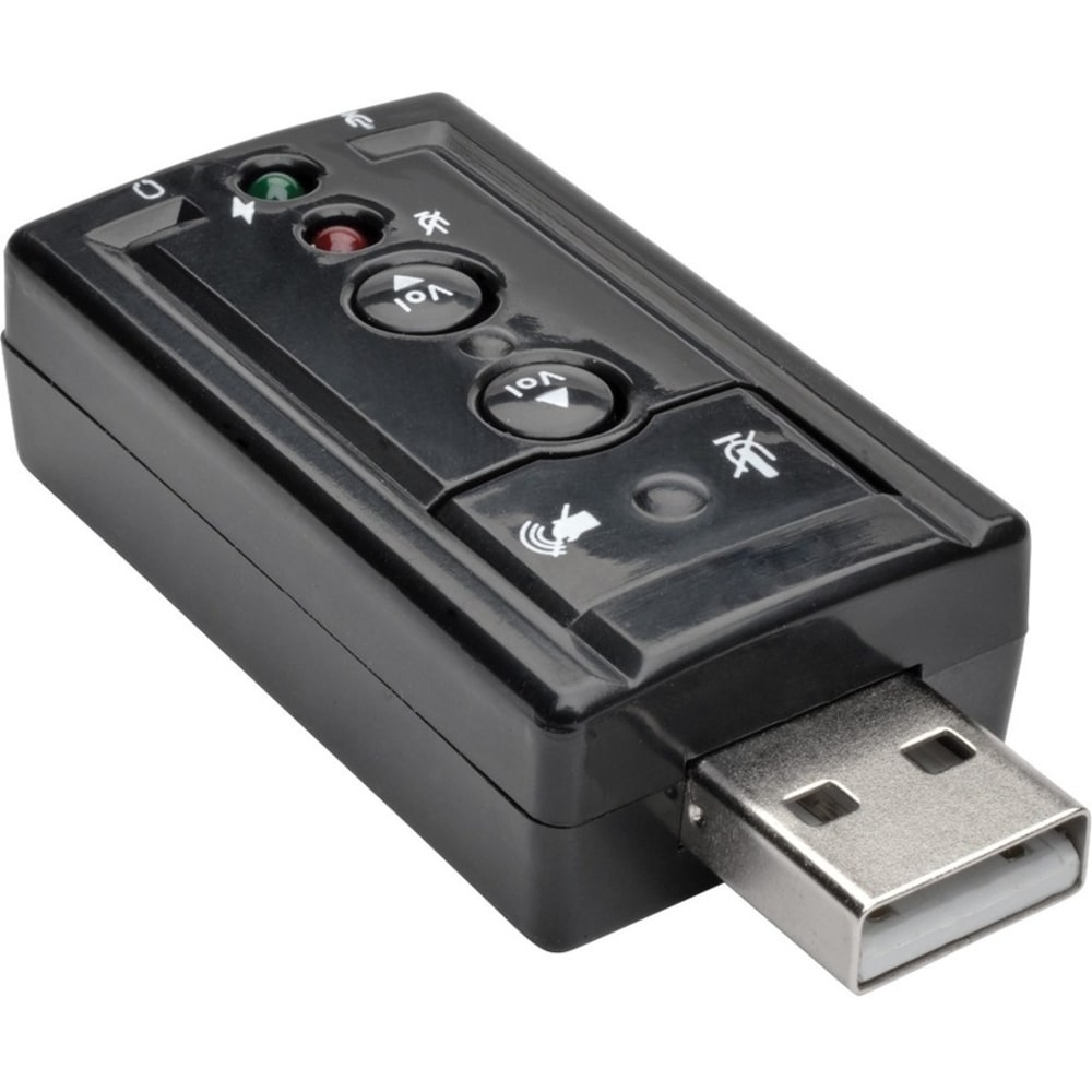 Eaton Tripp Lite Series USB External Sound Card Microphone Speaker Virtual 7.1 Channel - Sound card - USB MPN:U237-001