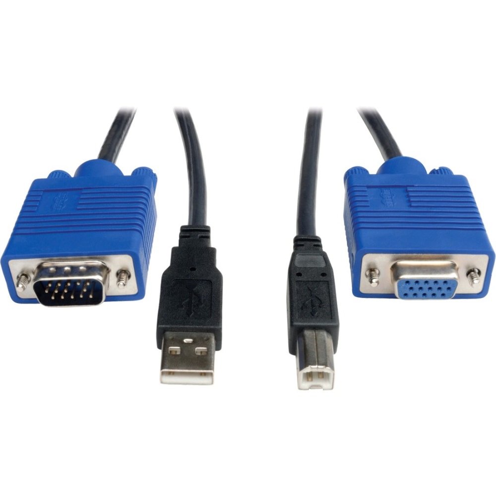 Tripp Lite USB KVM Cable Kit For The B006-004-R KVM Switch, 6ft, Light Gray MPN:P758-006