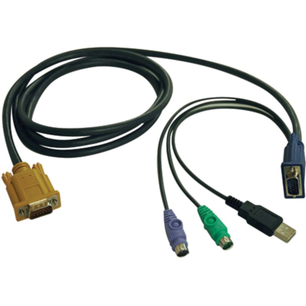 Eaton Tripp Lite Series 15ft USB/PS2 Cable Kit for KVM Switches B020-U08/U16 & B022-U16 15ft - Keyboard/video/mouse (KVM) cable - P778015 MPN:P778-015
