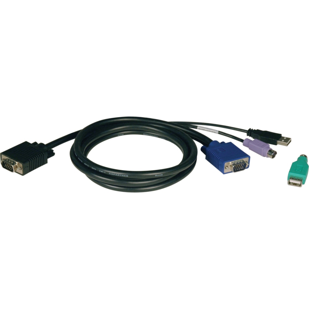 Eaton Tripp Lite Series USB/PS2 Combo Cable Kit for NetController KVM Switches B040-Series and B042-Series, 6ft (1.83 m) MPN:P780-006