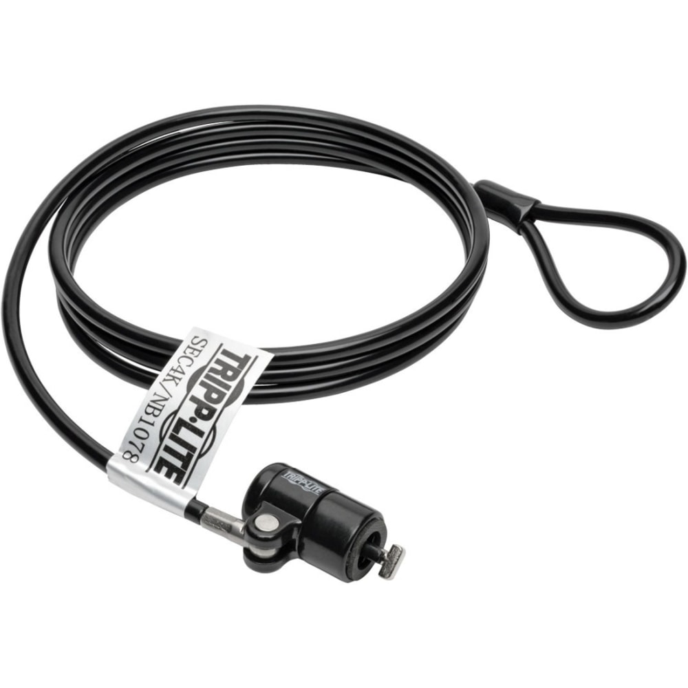 Eaton Tripp Lite Series Security Lock, Keyed, 4 ft. (1.22 m) Cable - Polyvinyl Chloride (PVC), Nickel, Zinc Alloy - 4 ft - SEC4K MPN:SEC4K