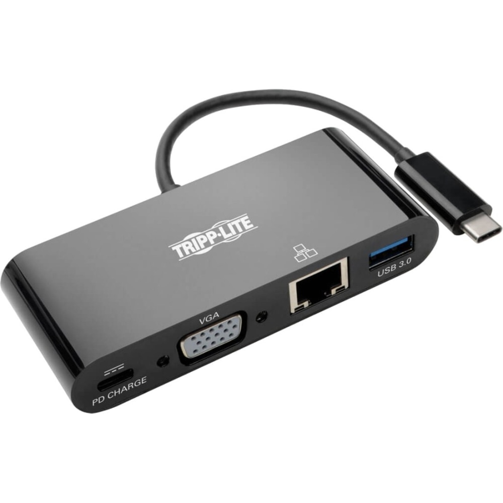 Tripp Lite USB C to VGA Multiport Adapter Dock USB Type C to VGA Black, Thunderbolt 3 Compatible, USB Type C, USB-C, USB Type-C - - U44406NVGUBC MPN:U444-06N-VGUB-C