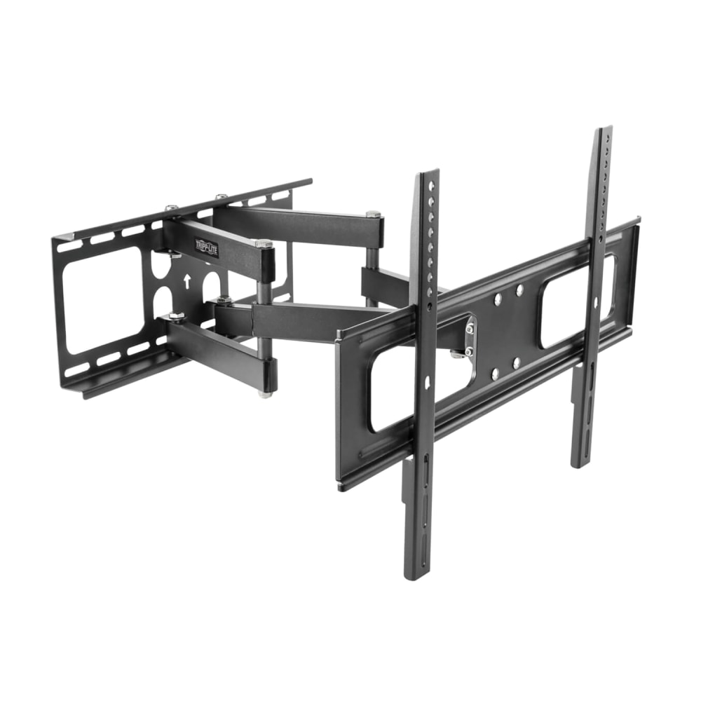 Tripp Lite Outdoor Full-Motion Steel TV Wall Mount For Flat Screen Displays Up To 80in, 20-1/8inH x 26inW x 16-15/16inD, Black MPN:DWM3780XOUT