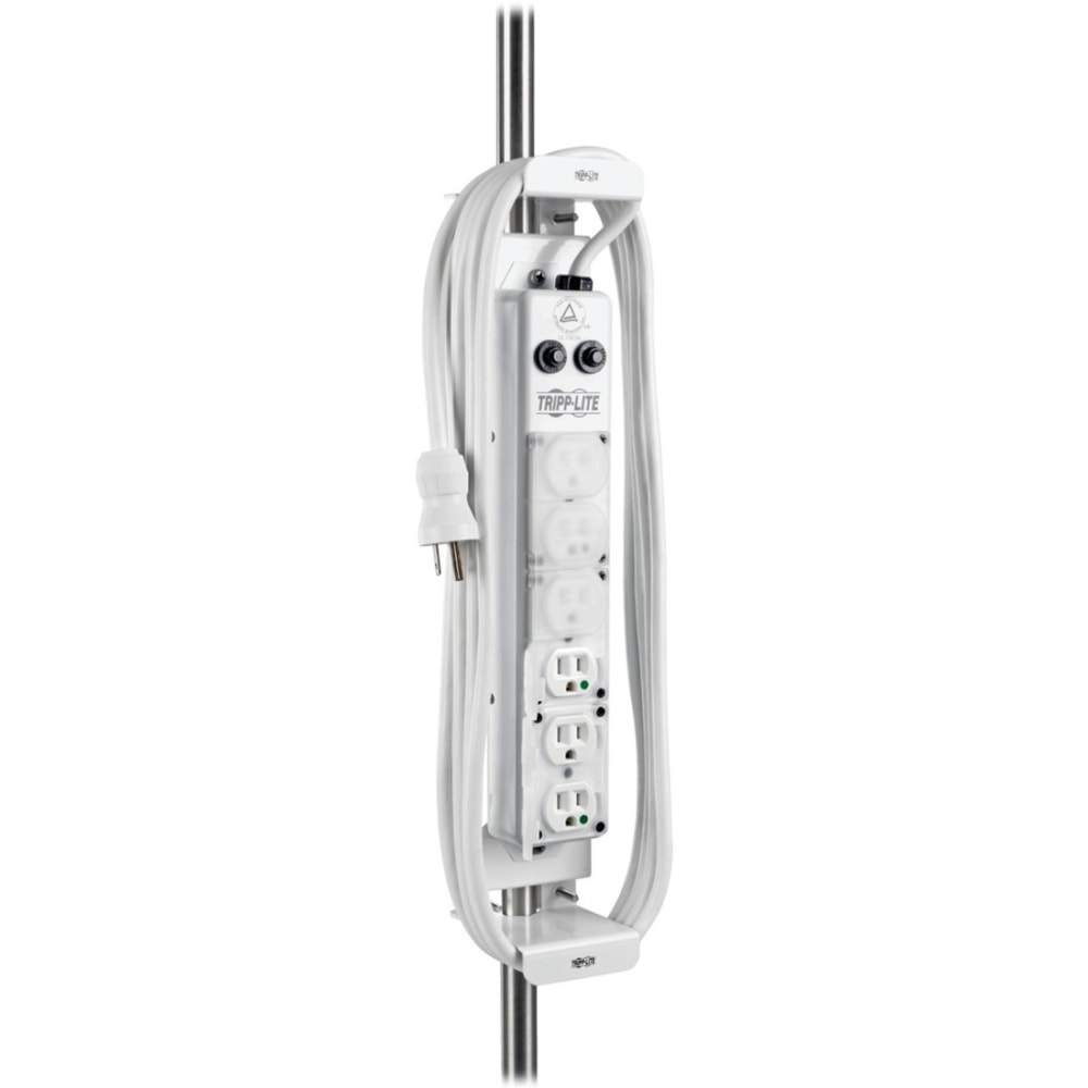 Eaton Tripp Lite Series Safe-IT Mounting Clamp for Medical-Grade Power Strips - Antimicrobial Protection - White MPN:PSCLAMP2