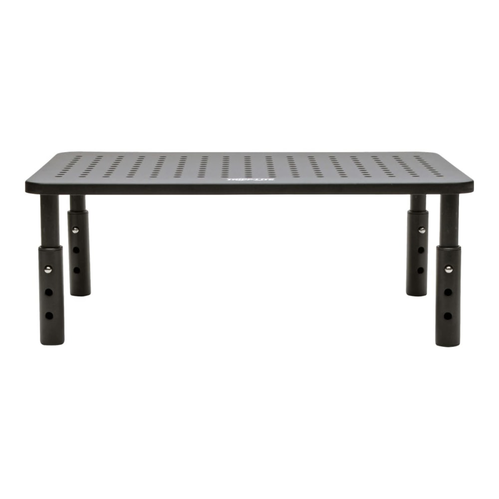 Eaton Tripp Lite Series Monitor Riser for Desk, 14 x 9 in., Height Adjustable, Metal, Black, MR1411M MPN:MR1411M