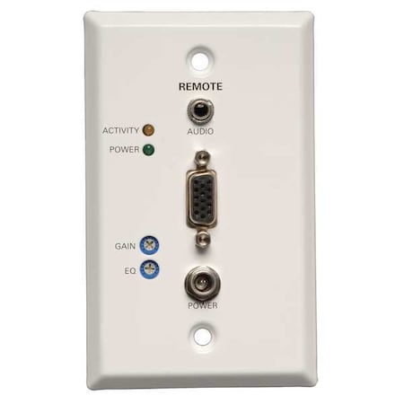 Display Extender Recvr, VGA, 3.5mm, Cat5e/6 MPN:B132-100A-WP-1