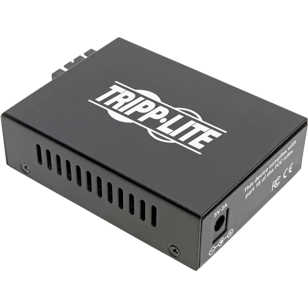 Eaton Tripp Lite Series Gigabit Singlemode Fiber to Ethernet Media Converter, SMF 10/100/1000 SC, 1310 nm, 20 km (12.4 mi.) - N785INTSCSM MPN:N785-INT-SC-SM