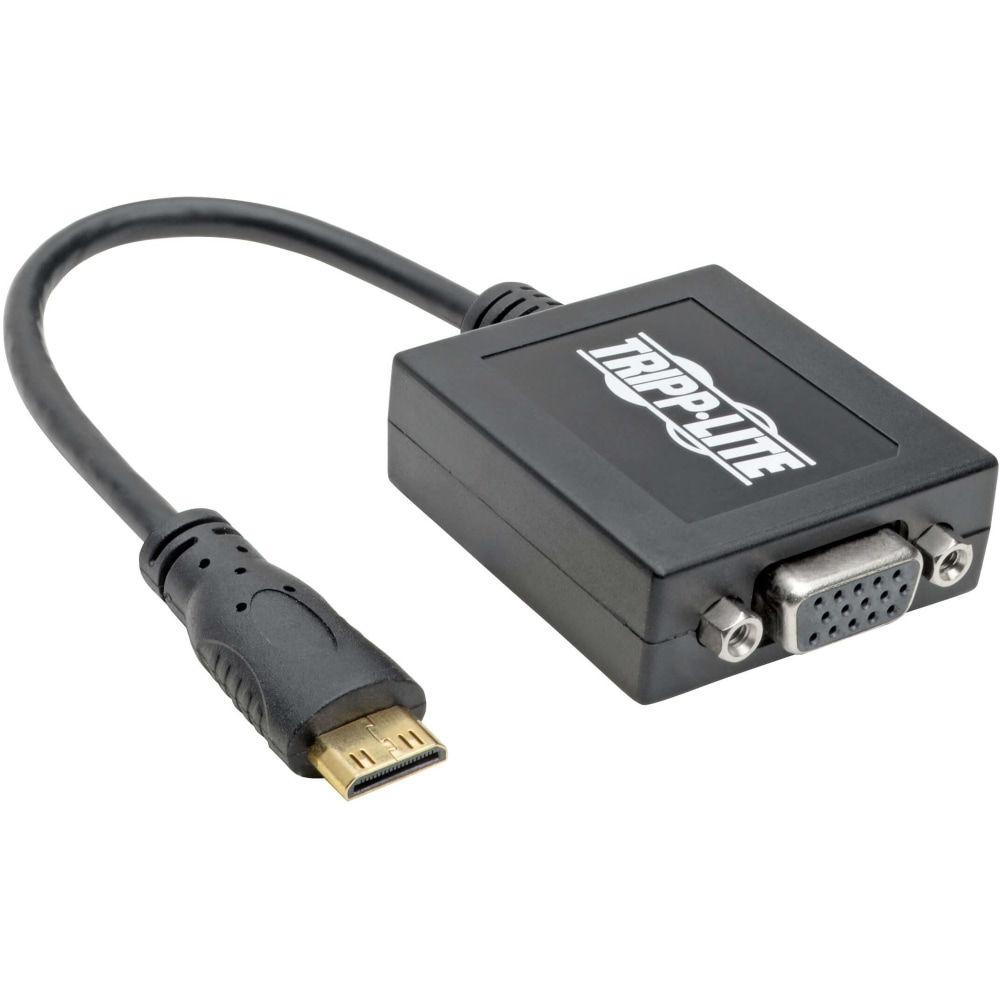 Eaton Tripp Lite Series Mini HDMI to VGA Adapter Video Converter, (M/F), 6-in. (15.24 cm), TAA, P13106NMINI MPN:P131-06N-MINI