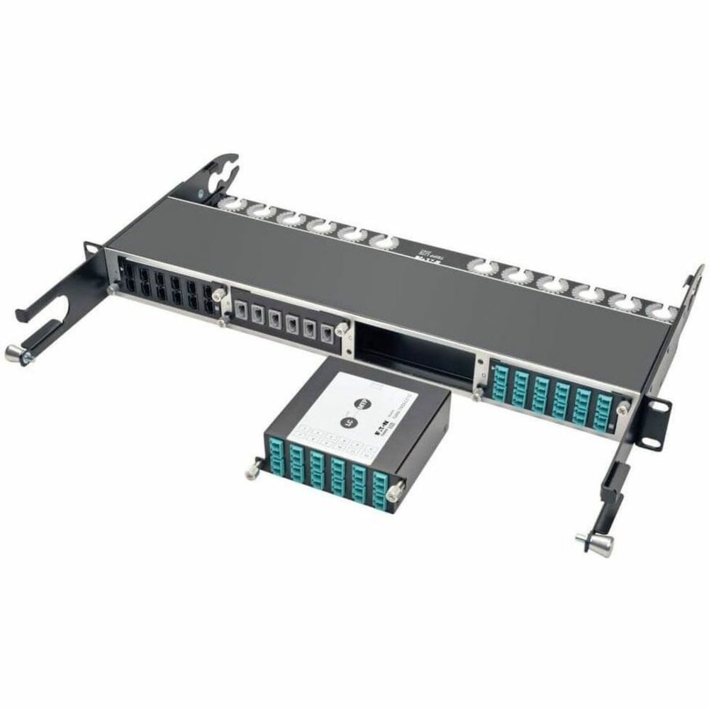 Eaton Tripp Lite Series 100Gb/120Gb to10Gb Breakout Cassette, 24-Fiber OM4 MTP/MPO ( Male with Pins ) to ( x12 ) LC Duplex, N4841M24LC12 MPN:N484-1M24-LC12