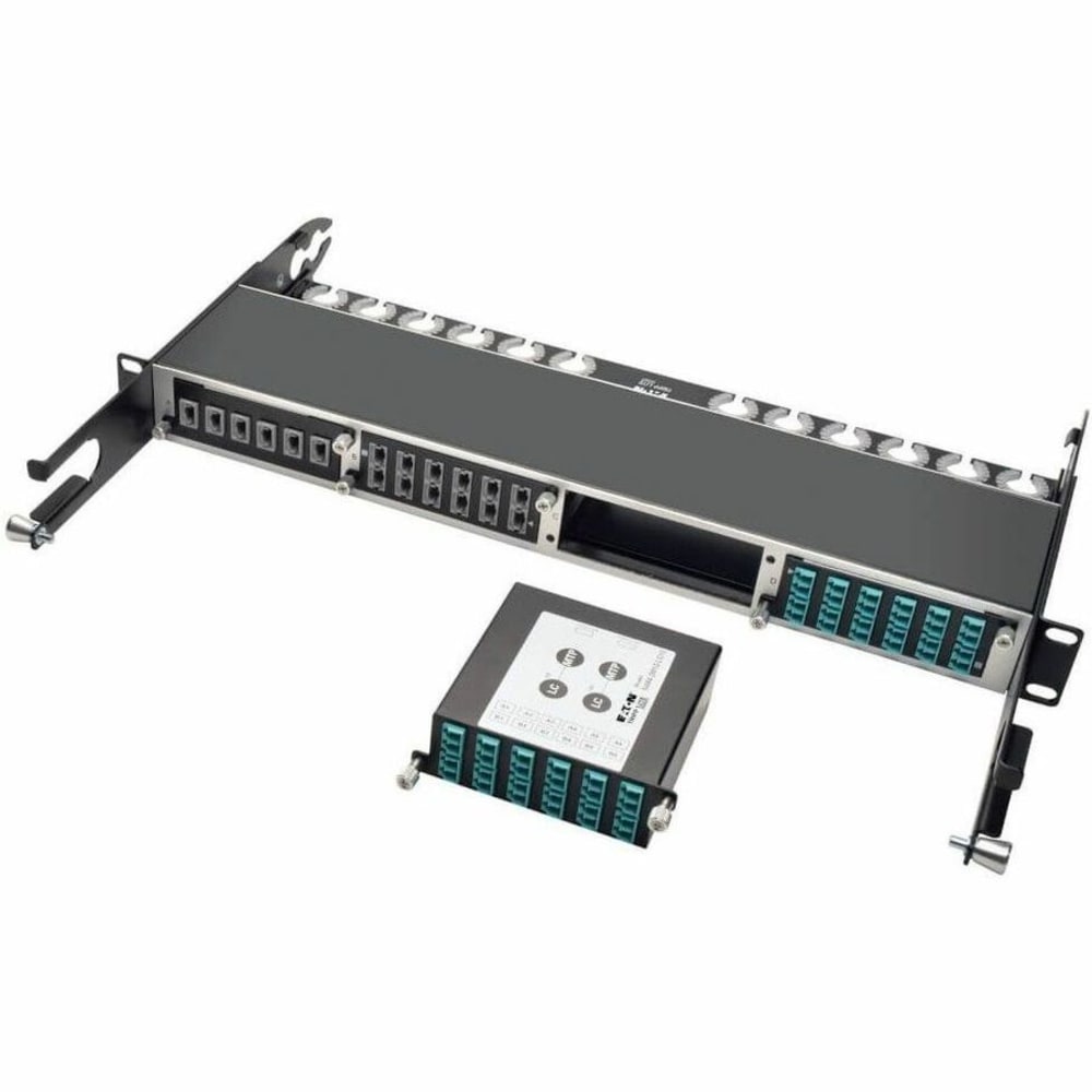 Eaton Tripp Lite Series 40Gb to 10Gb Breakout Cassette, (x2) 12-Fiber OM4 MTP/MPO ( Male with Pins ) to ( x12 ) LC Duplex, N4842M12LC12 MPN:N484-2M12-LC12