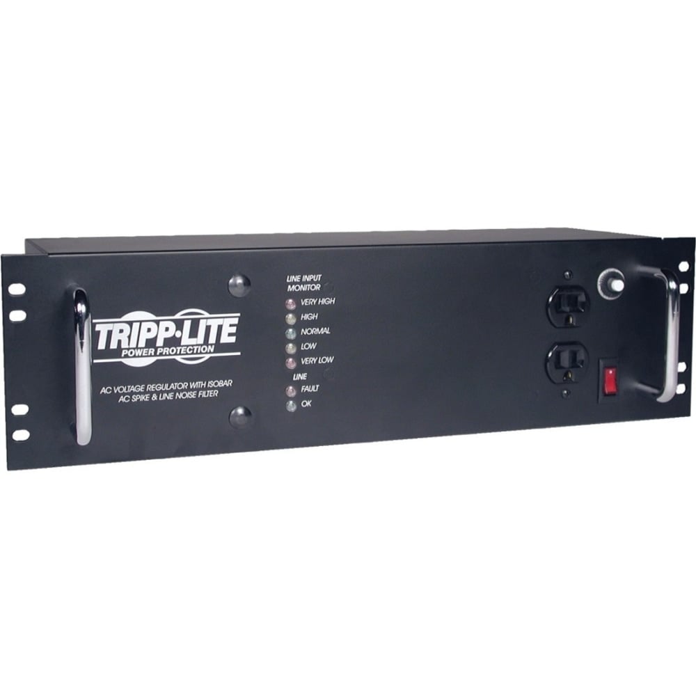 Eaton Tripp Lite Series 2400W Rackmount Line Conditioner w/ AVR/Surge Protection 120V 20A 60Hz 14 Outlet 12ft Cord Power Conditioner - LCR2400 MPN:LCR2400
