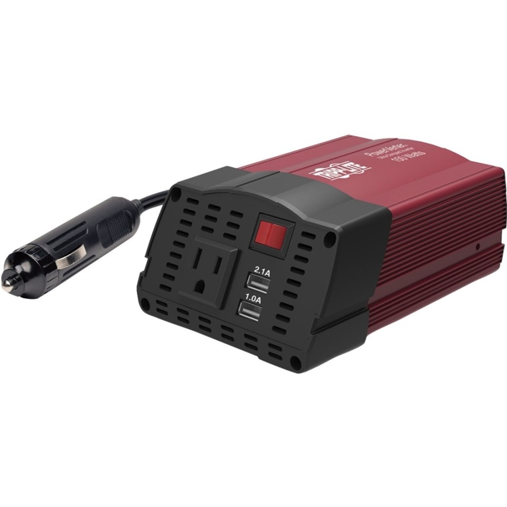 Eaton Tripp Lite Series 150W Compact Car Inverter 12V 120V 2-Port USB Charging 1 Outlet - DC to AC power inverter - PV150USB MPN:PV150USB