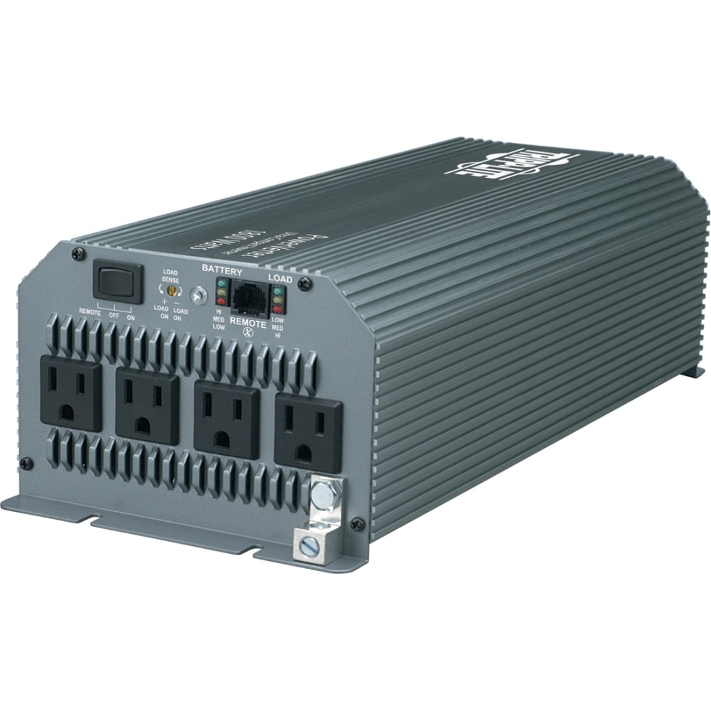 Tripp Lite Compact Inverter 1800W 12V DC to 120V AC 4 Outlets 5-15R - DC to AC power inverter - 12 V - 1800 Watt - output connectors: 4 - gray MPN:PV1800HF