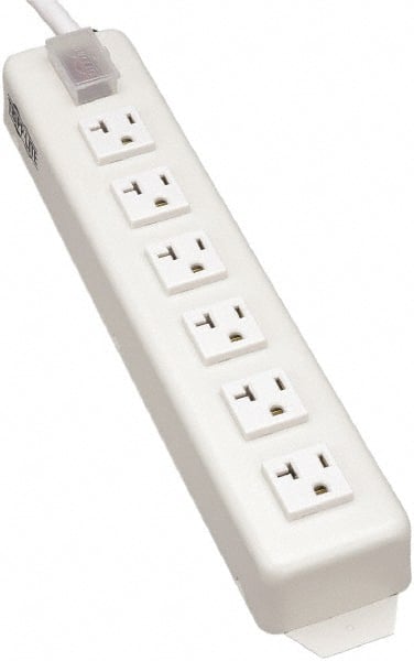 6 Outlets, 120 VAC15 Amps, 15' Cord, Power Outlet Strip MPN:TLM615NC20