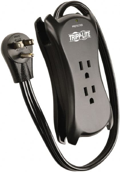 3 Outlets, 120 VAC15 Amps, 1.5' Cord, Power Outlet Strip MPN:TRAVELER3USB