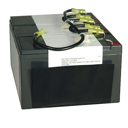 UPS Battery, SMART1500, SMART1500SLT, SMX1500SLT, (3) 12V DC, 9 Ah, Pre-wired MPN:RBC36-SLT