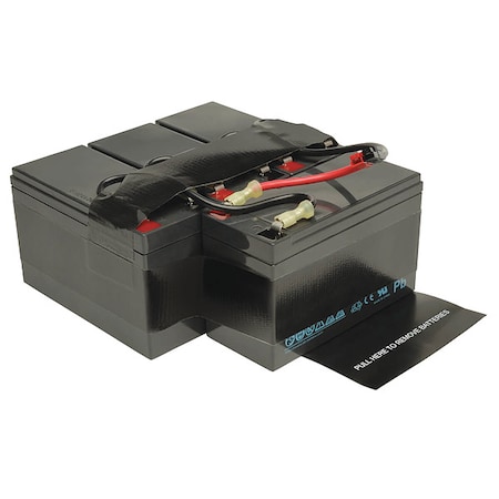 UPS Battery, SMART2500XLHG, (4) 12V DC, 9 Ah, Pre-wired MPN:RBC48V-HGTWR