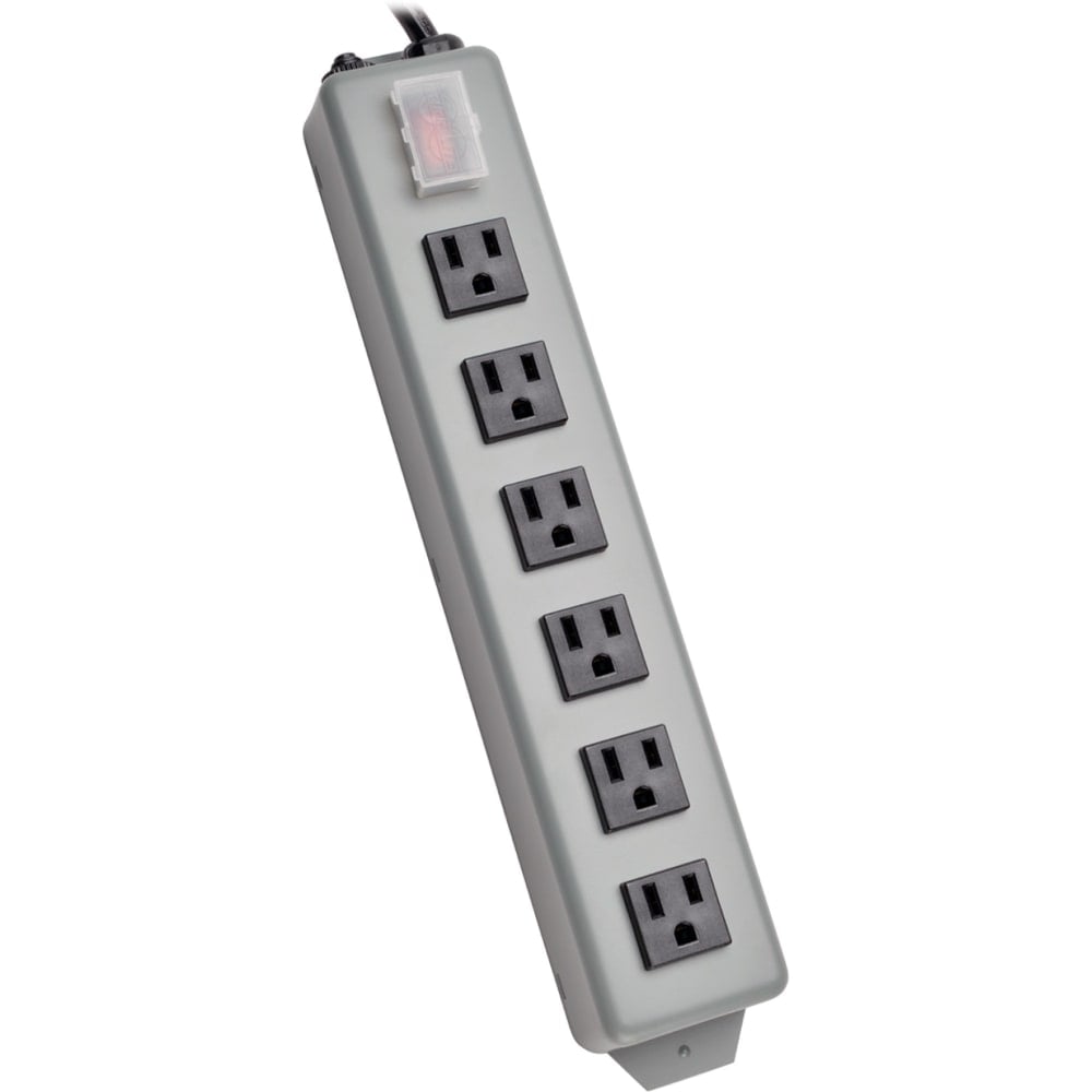 Eaton Tripp Lite Series Industrial Power Strip Metal, Lighted Power Switch, 6-Outlet, 6 ft. (1.8 m) Cord - 6SP MPN:6SP