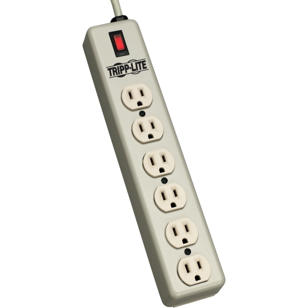 Eaton Tripp Lite Series Industrial Power Strip, 6-Outlet, 6 ft. (1.8 m) Cord, Beige - Power distribution strip - 6SPDX MPN:6SPDX
