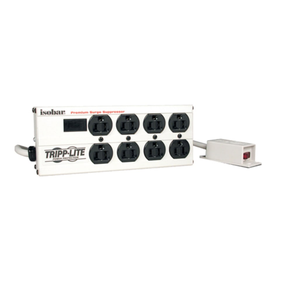 Eaton Tripp Lite Series Isobar Surge Protector Strip Metal 8 Outlet 12ft Cord 3840 Joules - Surge protector - IBAR815RM MPN:IB8RM