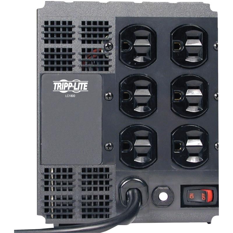 Eaton Tripp Lite Series 1800W Line Conditioner w/ AVR/Surge Protection 120V 15A 60Hz 6 Outlet 6ft Cord Power Conditioner - LC1800 MPN:LC1800