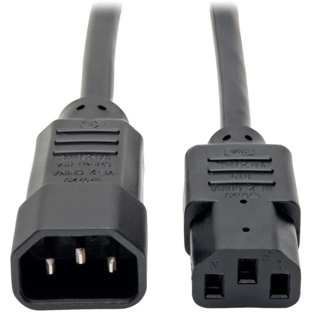 Eaton Tripp Lite Series PDU Power Cord, C13 to C14 - 10A, 250V, 18 AWG, 2 ft. (0.61 m), Black, 5-Pack - P0040025 MPN:P004-002-5