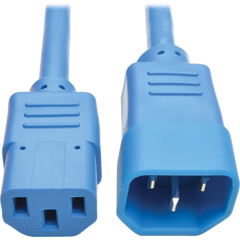 Eaton Tripp Lite Series Heavy-Duty PDU Power Cord, C13 to C14 - 15A, 250V, 14 AWG, 6 ft. (1.83 m), Blue - P005006ABL MPN:P005-006-ABL