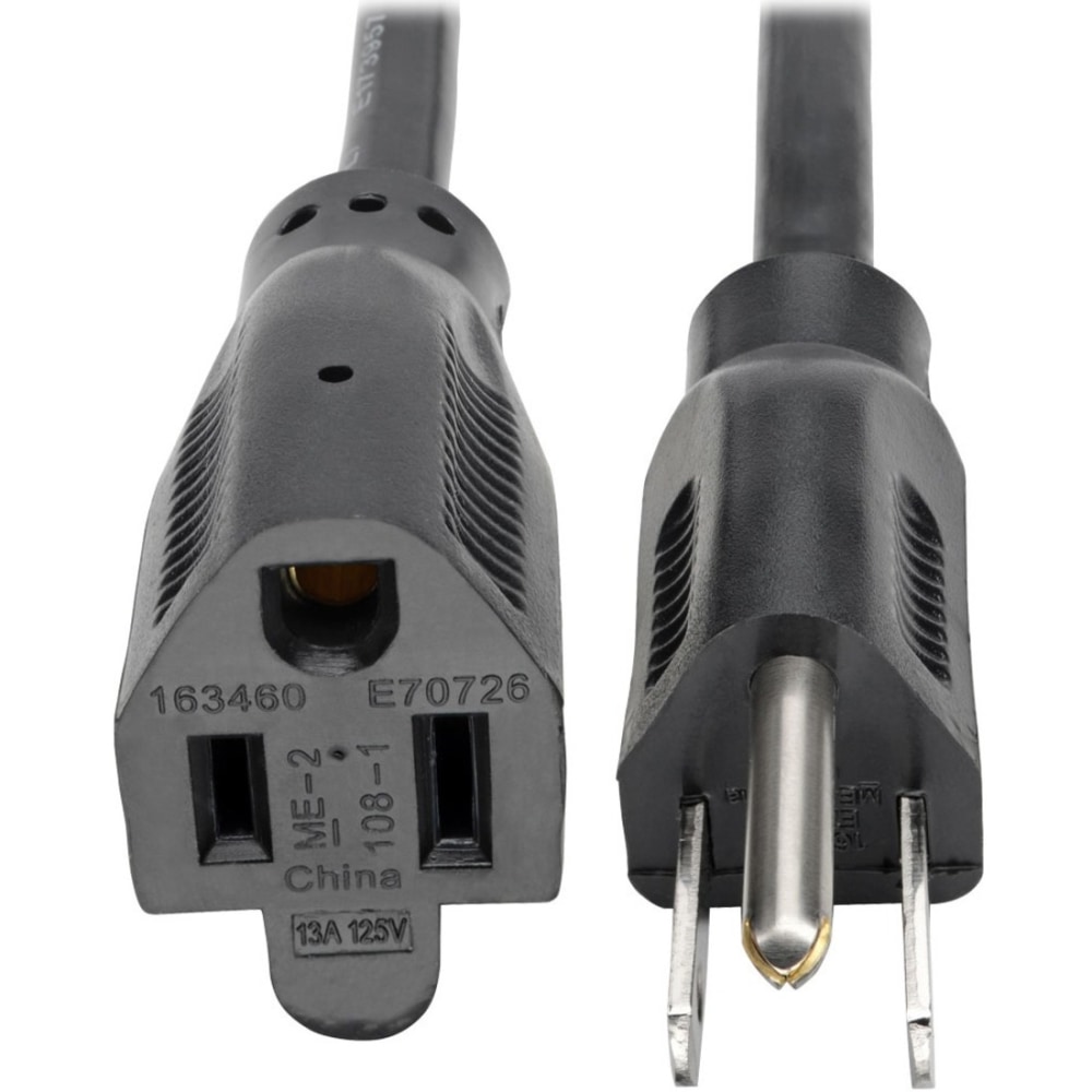 Eaton Tripp Lite Series Power Extension Cord, NEMA 5-15P to NEMA 5-15R - 13A, 120V, 16 AWG, 3 ft. (0.91 m), Black - P02400313A MPN:P024-003-13A