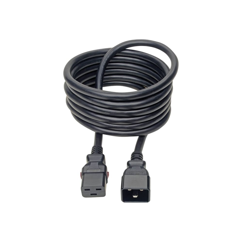 Eaton Tripp Lite Series Power Extension Cord, Locking C19 to C20 - Heavy-Duty, 20A, 100-250V, 12 AWG, 10 ft. (3.05 m), Black - P036L10 MPN:P036-L10