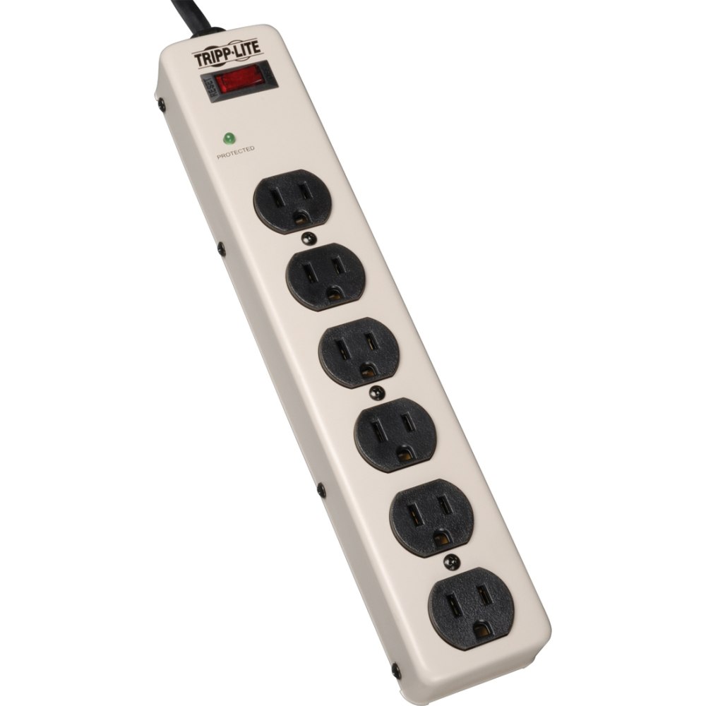 Eaton Tripp Lite Series 6-Outlet Commercial-Grade Surge Protector, 6 ft. (1.83 m) Cord, 900 Joules, 12. - PM6SN1 MPN:PM6SN1