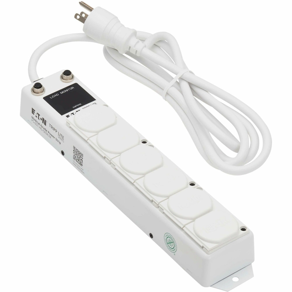 Eaton Tripp Lite Series UL 1363A Medical-Grade Power Strip for Patient Care, 6 Hospital-Grade Outlets, 7 ft. (2.1 m) Cord, PS607HGOEMLM MPN:PS-607-HG-OEMLM