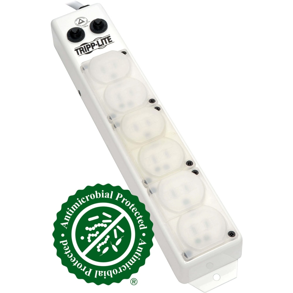 Tripp Lite Safe-IT For Patient-Care Vicinity - UL 1363A Medical-Grade Antimicrobial Power Strip 6 15A Hospita - PS615HGOEM MPN:PS-615-HG-OEM