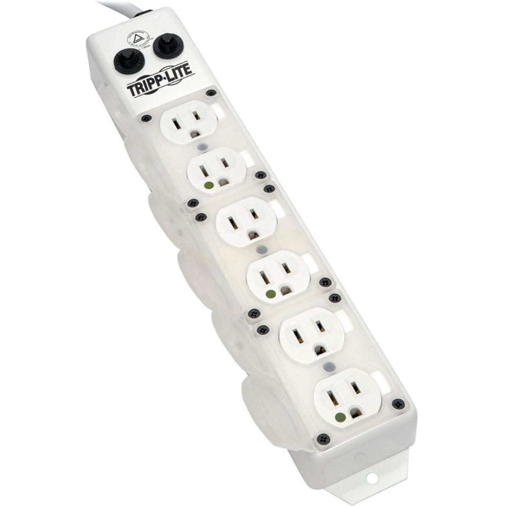 Tripp Lite Safe-IT UL 1363A Medical-Grade Power Strip for Patient-Care Vicinity 6x Hospital-Grade Outlets 15 ft. Right-Angle Cord MPN:PS-615-HG-OEMRA