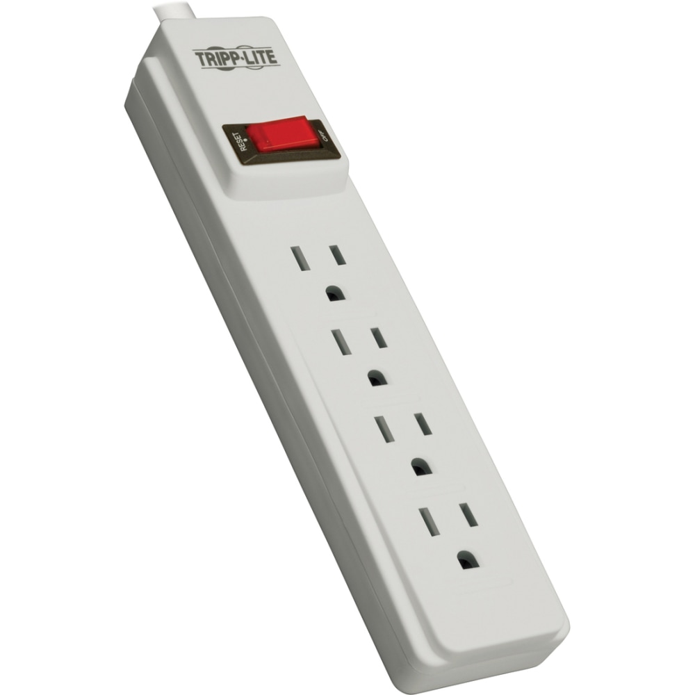 Tripp Lite Power Strip 120V 5-15R 4 Outlet 10ft Cord 5-15P - Power strip - 15 A - AC 120 V - input: NEMA - PS410 MPN:PS410
