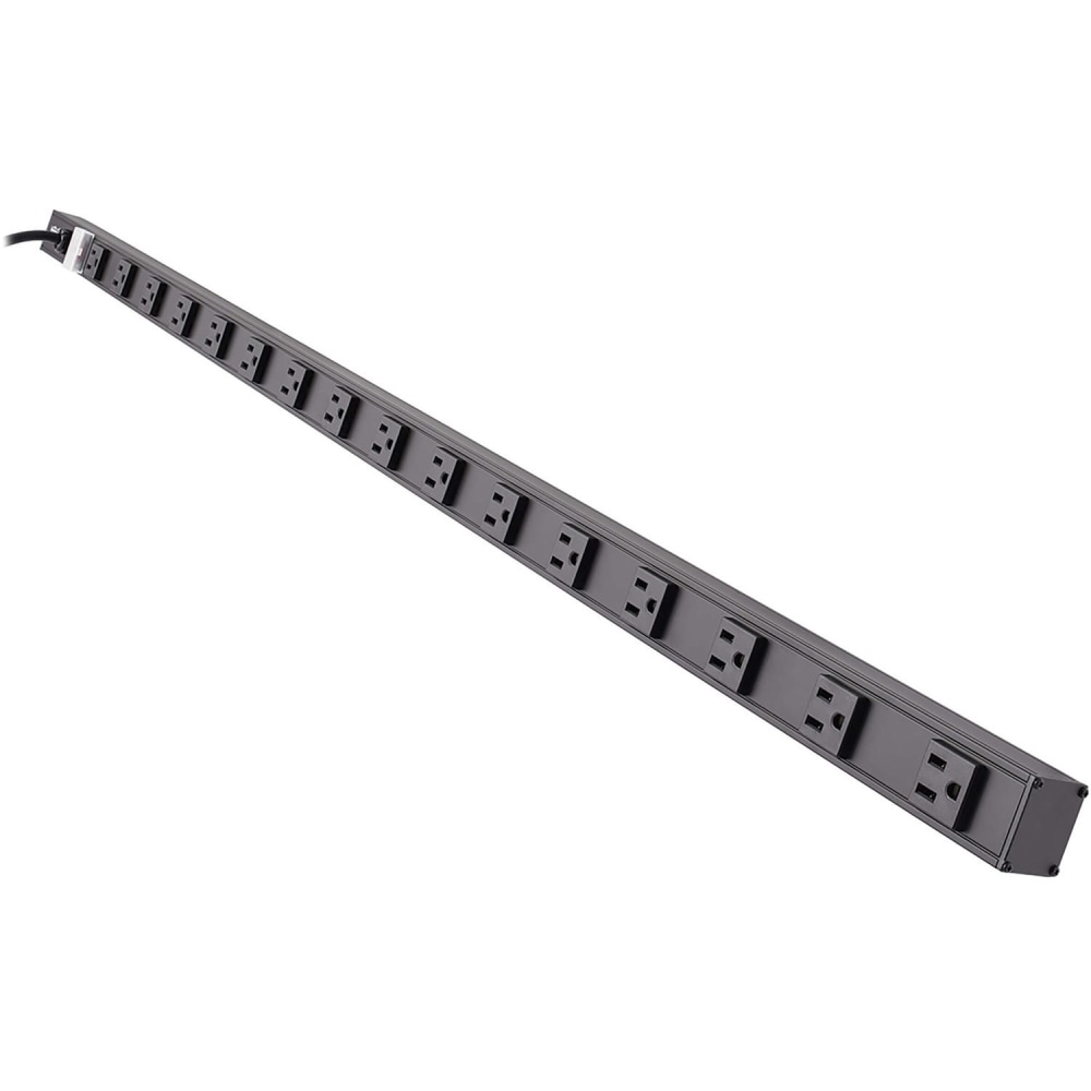 Eaton Tripp Lite Series 16 Outlet Power Strip 5-15R 15ft Cord Vertical 5-15P 48in Black - Power distribution strip - PS4816B MPN:PS4816B