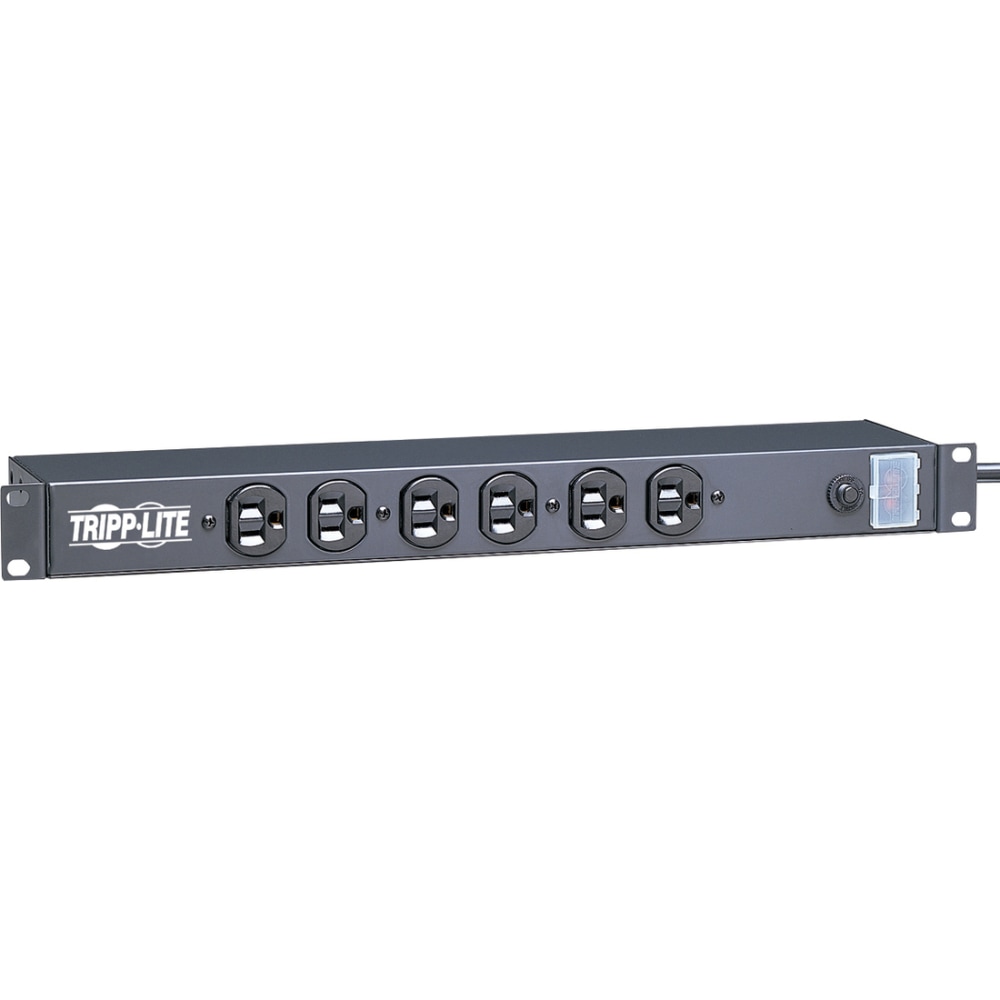 Eaton Tripp Lite Series Power Strip Rackmount Metal 120V 5-15R 12 Outlet 15ft Cord 1URM - Power distribution strip (rac - RS1215 MPN:RS-1215