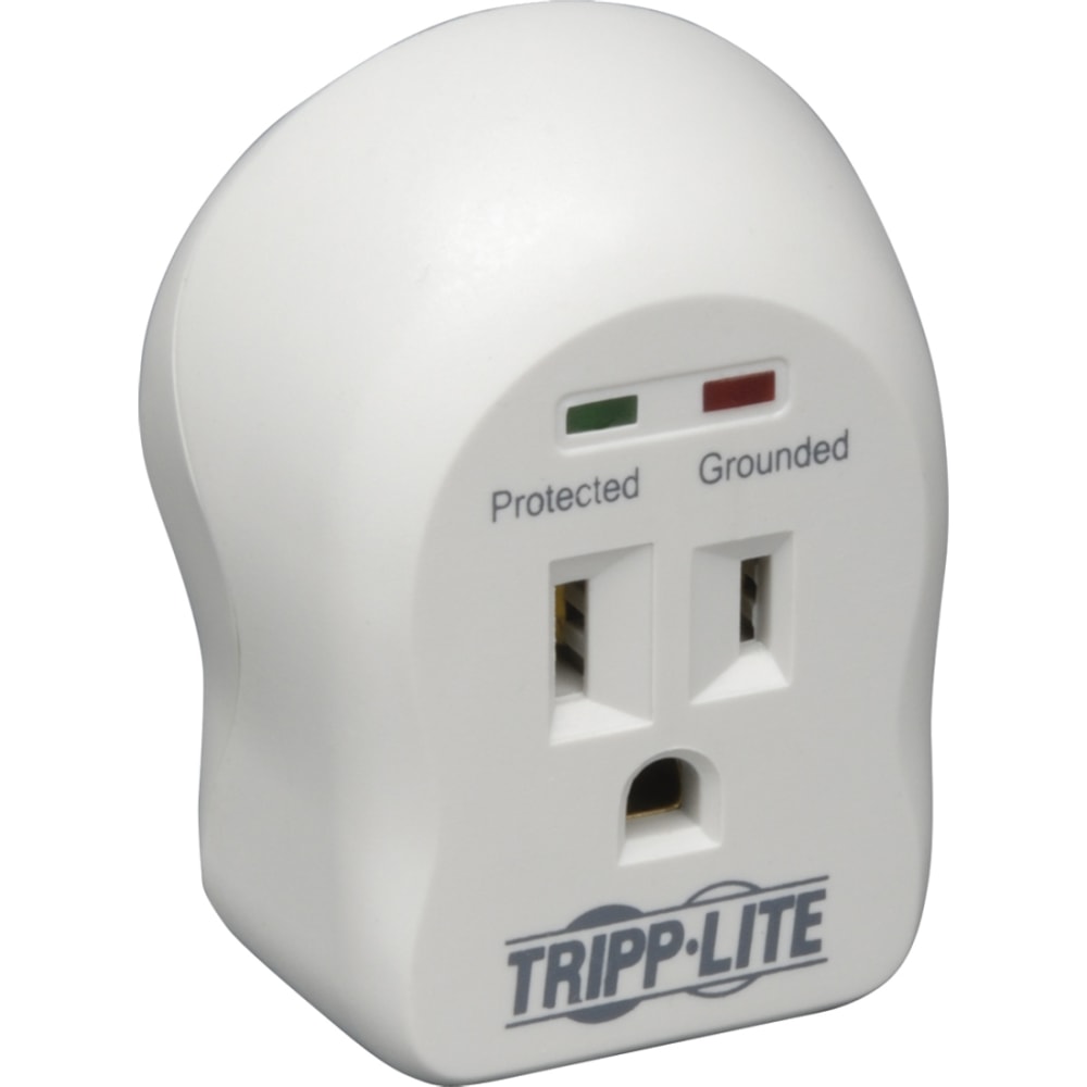 Tripp Lite Surge Protector Wallmount Direct Plug In 120V 1 Outlet 600 Joule - Surge protector - 15 A - AC 120 V - 1800 Watt - output connectors: 1 MPN:SPIKECUBE