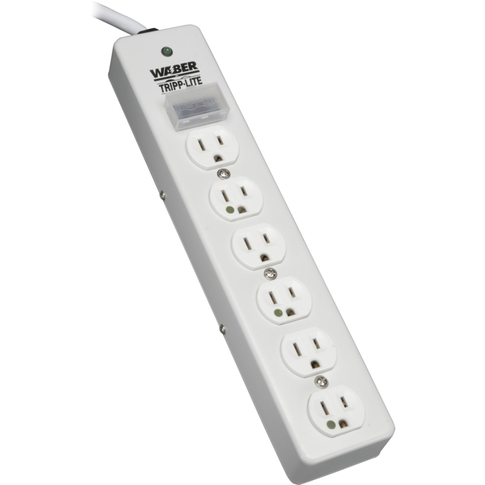 Eaton Tripp Lite Series Surge Protector Power Strip Medical Hospital RT Angle Plug 6 Outlet 10ft Cord - SPS610HGRA MPN:SPS610HGRA