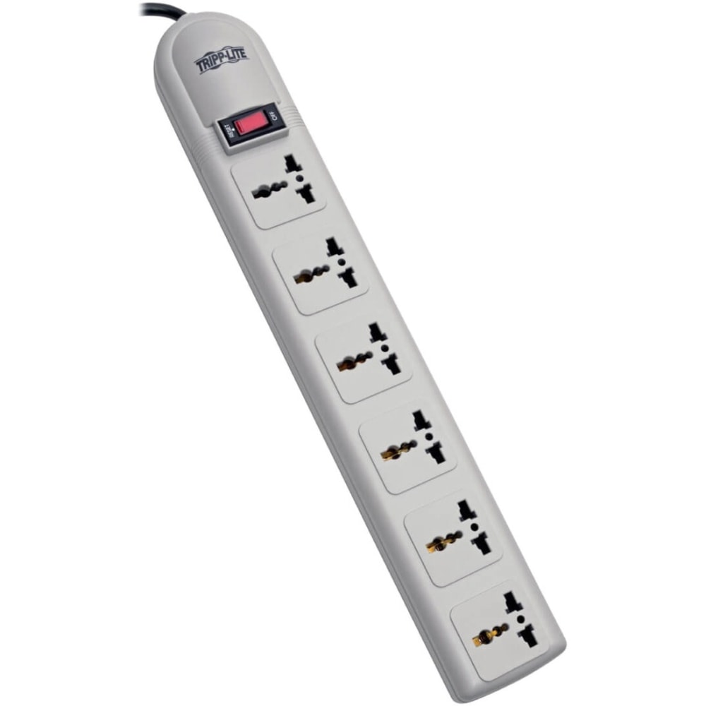 Eaton Tripp Lite Series Surge Protector Power Strip 230V 6 Univeral Outlet - Surge protector - 10 A - SUPER6OMNIB MPN:SUPER6OMNI B
