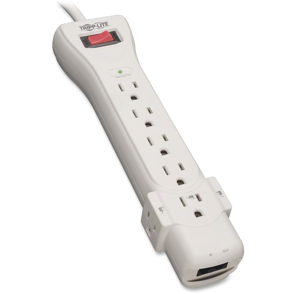 Eaton Tripp Lite Series Surge Protector Power Strip 120V 7 Outlet RJ11 6ft Cord 1080 Joules - Surge protector - SUPER6TEL MPN:SUPER6TEL