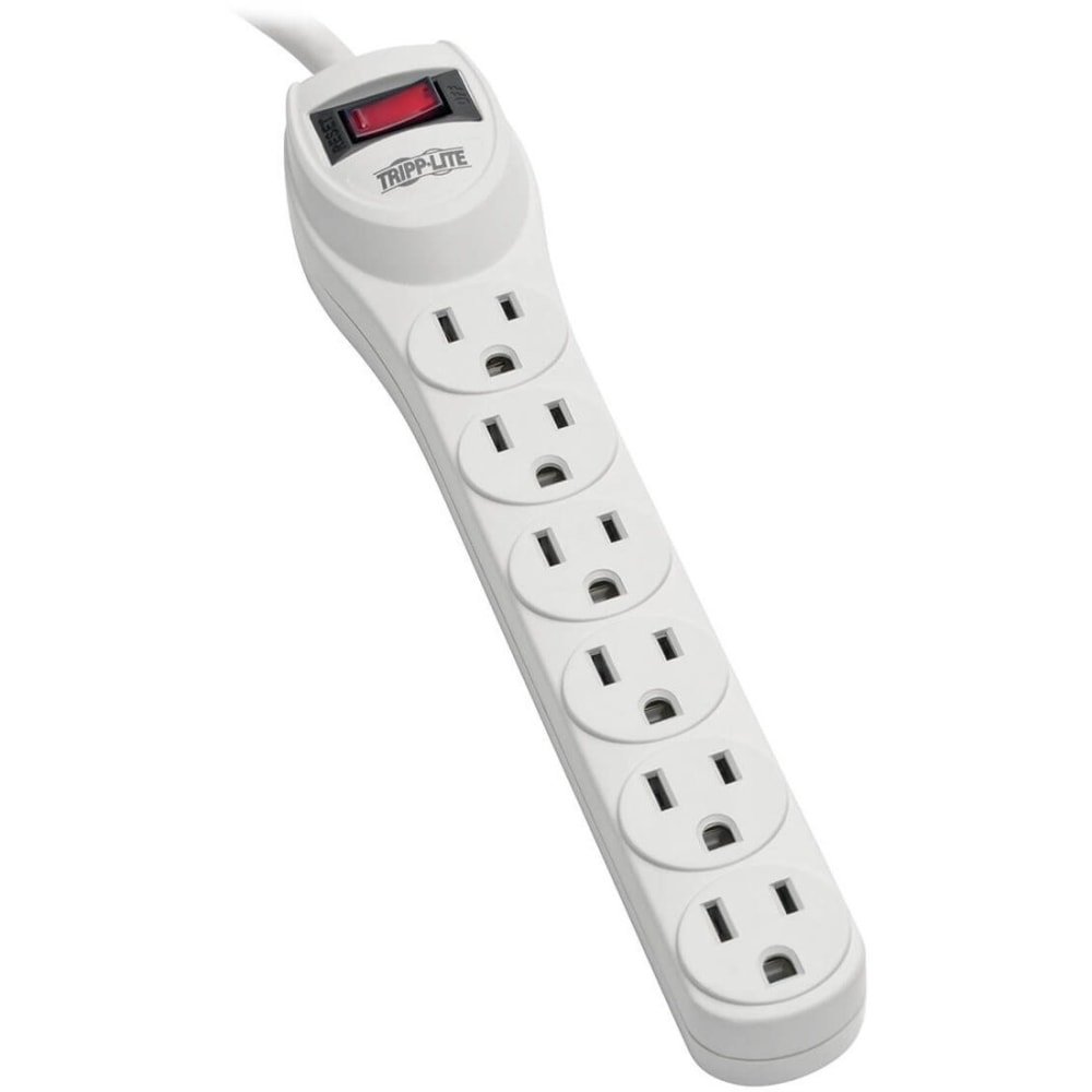 Eaton Tripp Lite Series Surge Protector Power Strip 120V 6 Outlet 2ft Cord 180 Joule - Surge protector - AC 120 V - output connectors: 6 - - TLP602 MPN:TLP602