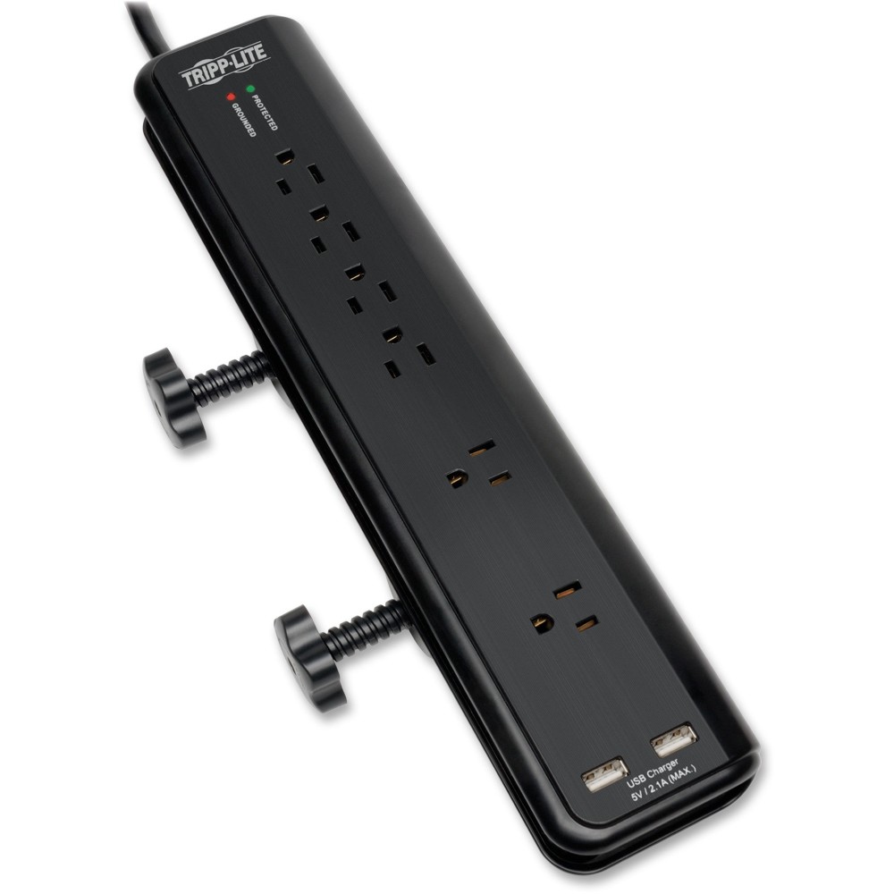 Eaton Tripp Lite Series Surge Protector Power Strip Desk Mount 120V USB 6 Outlet 6ft Cord - Surge protector - TLP606DMUSB MPN:TLP606DMUSB