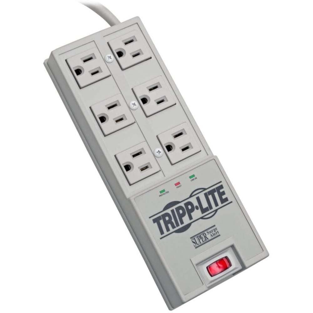 Eaton Tripp Lite Series Surge Protector Power Strip 6 Outlet 6ft Cord 2420 Joules Auto Shut Off - Surge protector - TR6 MPN:TR-6