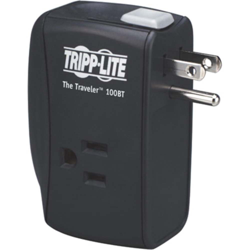 Eaton Tripp Lite Series Notebook Surge Protector Wallmount Direct Plug In 2 Outlet RJ45 - Surge protector - TRAVELER100BT MPN:TRAVELER100BT