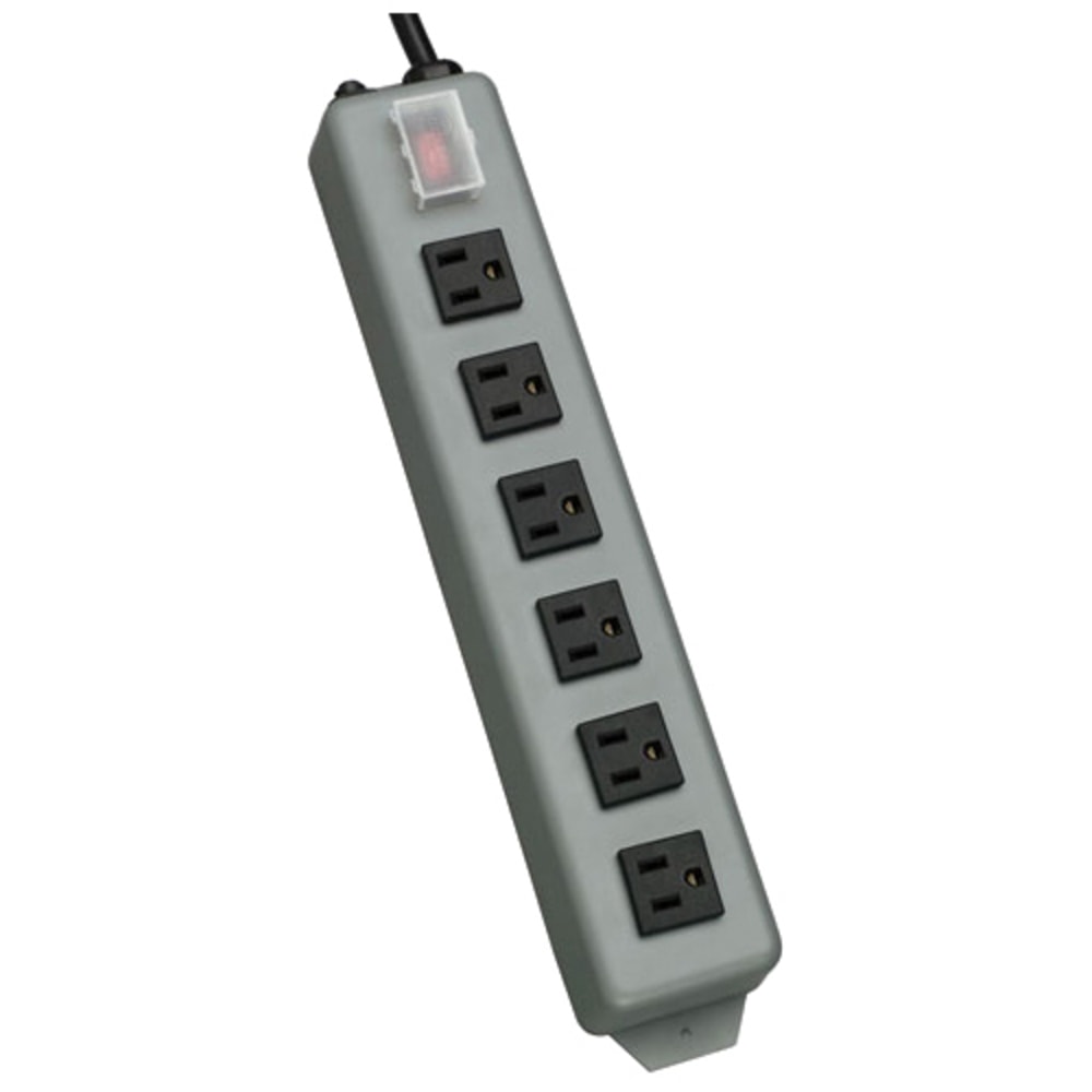 Eaton Tripp Lite Series Industrial Power Strip, 6 Right-Angle Outlets, 15 ft. (4.6 m) Cord, Mounting Tabs - UL24RA15 MPN:UL24RA-15